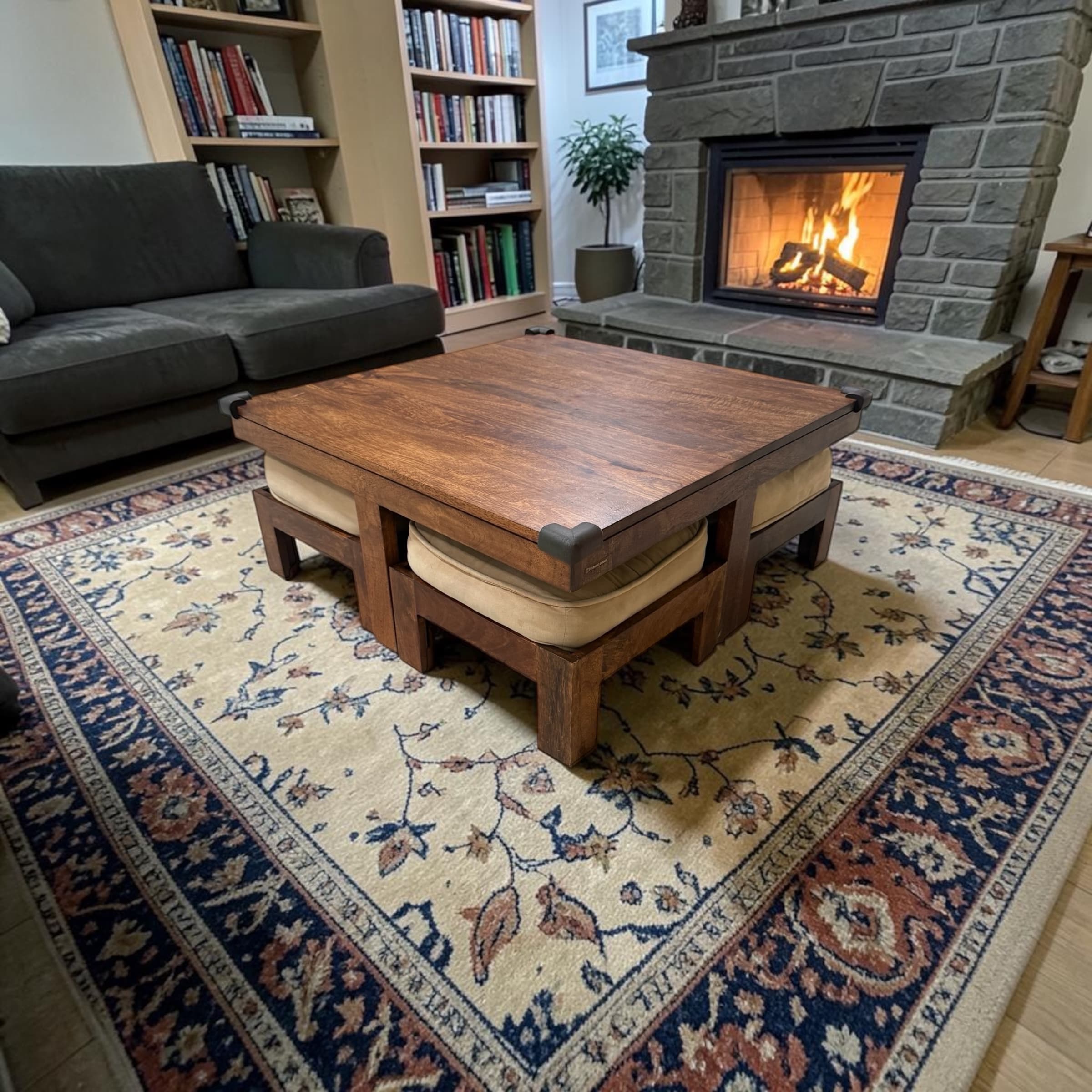 Coffee Table with Stools image