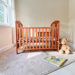 Wooden Baby Crib image