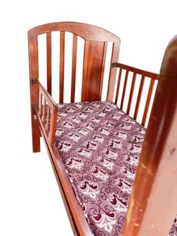 Wooden Baby Crib image