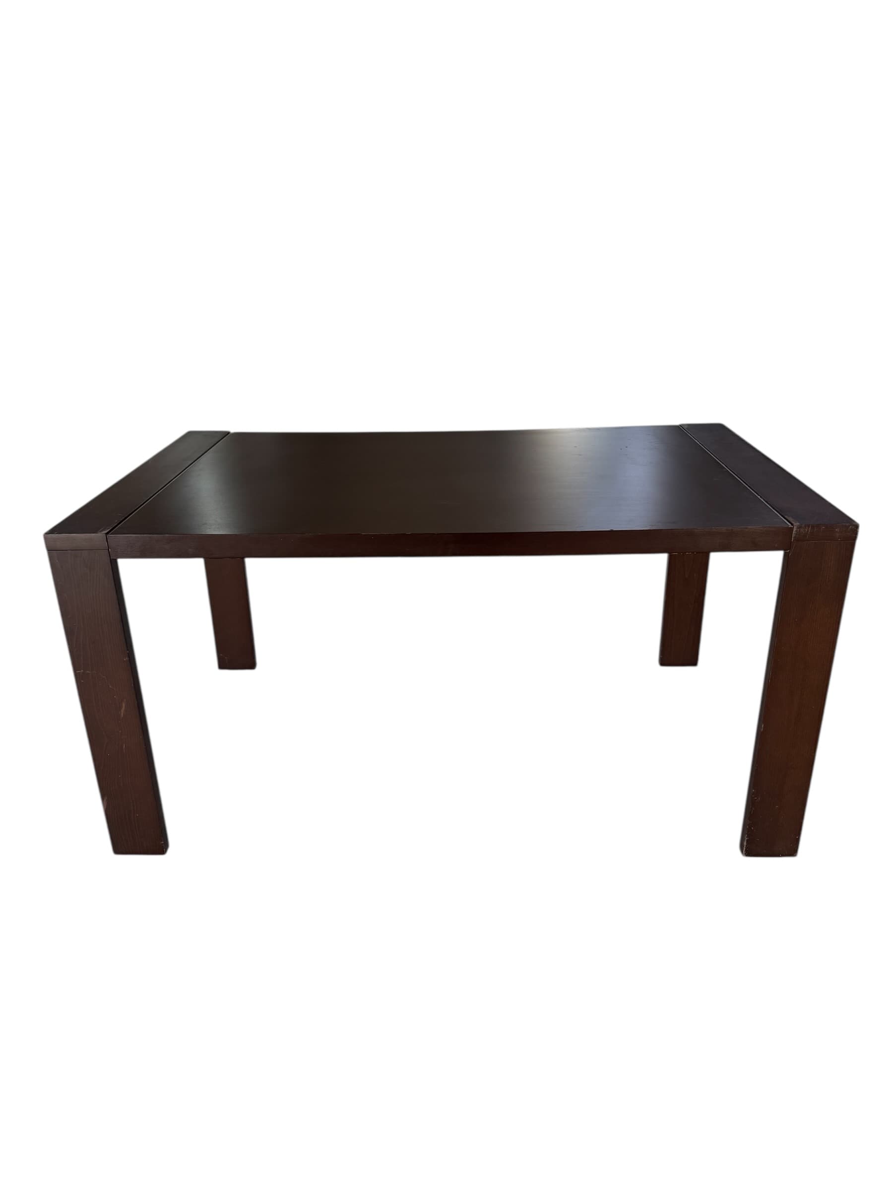 6-Seater Wooden Dining Table with Glass Top image